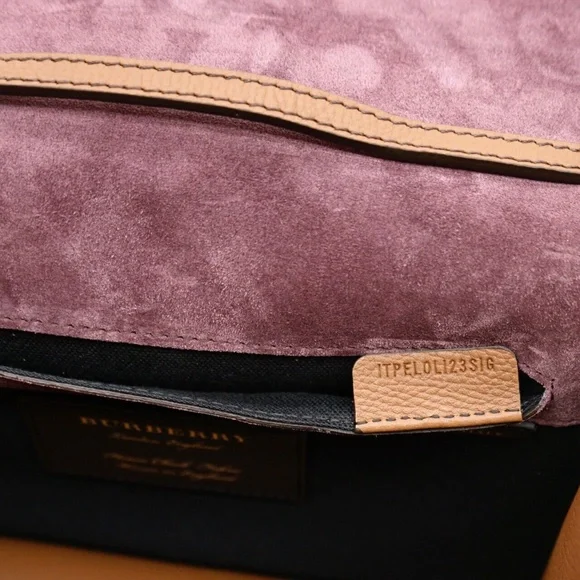 Burberry Macken Crossbody House Derby Check Tan Leather New - Picture 8 of 9